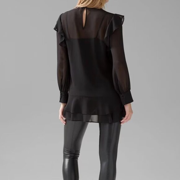 White House Black Market Appliqué Tunic Black - Picture 3 of 11